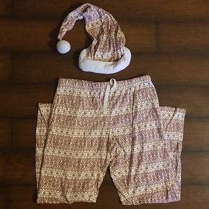 Burt's Bees Fair Isle Pajama Pants & Stocking
